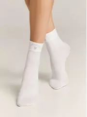 Матовые носки с сияющей термоаппликацией perfectly fantasy bianco, , 36-38 (23-25), CONTE ELEGANT, - 2