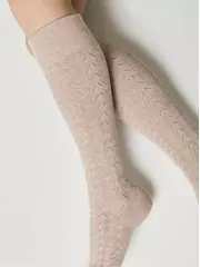 Гольфы женские хлопковые classic 010 бежевый, , 36-39 (23-25), CONTE ELEGANT, - 2