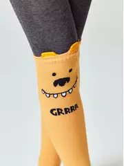 Колготки детские tip-top (мордашки) 687 оранжевый, , 80-86 (14), CONTE-KIDS, - 4