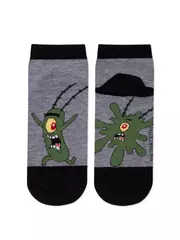 Носки женские spongebob 1146 (укороченные) 449 серый меланж, , 36-37 (23), БРЕСТСКИЕ, - 3