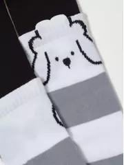 Колготки детские tip-top (мордашки) 686 черный-белый, , 80-86 (14), CONTE-KIDS, - 4