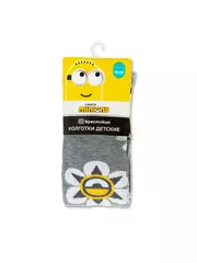 Колготки детские minions брестские 3281 (рисунок) 278 серый меланж, , 116-122 (18), БРЕСТСКИЕ, - 2