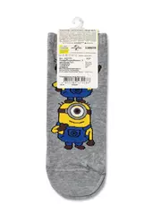 Носки женские minions (укороченные) 307 серый меланж, , 38-39 (25), БРЕСТСКИЕ, - 4