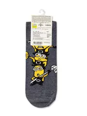 Носки женские minions (укороченные) 305 т.серый меланж, , 38-39 (25), БРЕСТСКИЕ, - 4