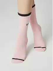 ​удлиненные женские носки с надписью «в поиске» active 602 светло-розовый, , 39-41 (25-27), CONTE ELEGANT, - 2