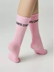 Длинные женские носки active 619 светло-розовый, , 39-41 (25-27), CONTE ELEGANT, - 2