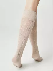 Гольфы женские хлопковые classic 010 бежевый, , 36-39 (23-25), CONTE ELEGANT, - 3