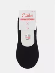 Женские хлопковые подследники conte classic 000 черный, , 36-38 (23-25), CONTE ELEGANT, - 6