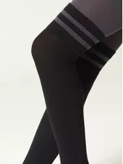 Колготки подростковые tip-top 685 темно-серый, , 140-146 (22), CONTE-KIDS, - 4