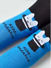 Колготки детские tip-top (мордашки) 692 синий, , 80-86 (14), CONTE-KIDS, - 5