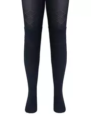 Колготки подростковые с имитацией гольф tip-top 682 темно-синий, , 140-146 (22), CONTE-KIDS, - 2