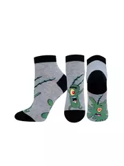 Носки женские spongebob 1146 (укороченные) 449 серый меланж, , 36-37 (23), БРЕСТСКИЕ, - 6