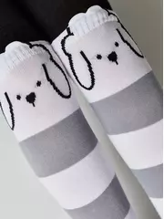 Колготки детские tip-top (мордашки) 686 черный-белый, , 80-86 (14), CONTE-KIDS, - 6