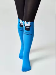 Колготки детские tip-top (мордашки) 692 синий, , 80-86 (14), CONTE-KIDS, - 3