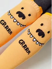 Колготки детские tip-top (мордашки) 687 оранжевый, , 80-86 (14), CONTE-KIDS, - 5