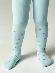 Теплые махровые детские колготки sof-tiki (махровые внутри) 641 бледно-бирюзовый, , 62-74 (12), CONTE-KIDS, - 3