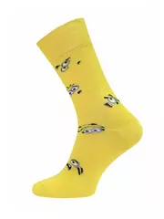 Носки мужские minions брестские 2137 (средней длины) 299 я.желтый, , 42-43 (27), БРЕСТСКИЕ, - 1