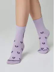 Носки женские happy 606 сиреневый, , 36-39 (23-25), CONTE ELEGANT, - 4