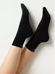 Матовые носки с сияющей термоаппликацией perfectly fantasy nero, , 36-38 (23-25), CONTE ELEGANT, - 3