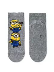 Носки женские minions (укороченные) 307 серый меланж, , 38-39 (25), БРЕСТСКИЕ, - 2