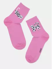 Носки женские хлопковые happy 608 мальва, , 36-39 (23-25), CONTE ELEGANT, - 6