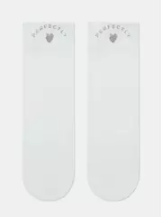 Матовые носки с сияющей термоаппликацией perfectly fantasy bianco, , 36-38 (23-25), CONTE ELEGANT, - 4