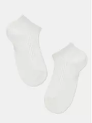 Короткие женские хлопковые носки classic 016 молочный, , 36-38 (23-25), CONTE ELEGANT, - 4