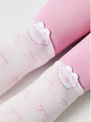 Колготки детские tip-top (мордашки) 691 розовый, , 80-86 (14), CONTE-KIDS, - 4