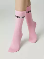 Длинные женские носки active 619 светло-розовый, , 39-41 (25-27), CONTE ELEGANT, - 1