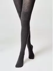 Колготки подростковые conte-kids tip-top 682 темно-серый, , 140-146 (22), CONTE-KIDS, - 1