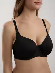 Бюстгальтер с формованной чашкой спейсер, на каркасах day by day rb4202 черный, , 70D, CONTE ELEGANT, - 1