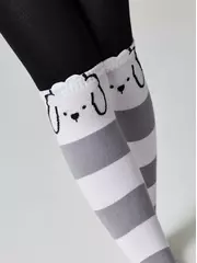 Колготки детские tip-top (мордашки) 686 черный-белый, , 80-86 (14), CONTE-KIDS, - 3