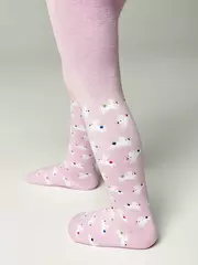 Теплые махровые детские колготки sof-tiki (махровые внутри) 643 светло-розовый, , 80-86 (14), CONTE-KIDS, - 2