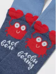 Колготки детские tip-top (мордашки) 688 джинс, , 80-86 (14), CONTE-KIDS, - 6