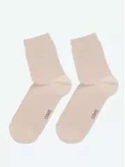 Женские классические носки из хлопка 3dsocks 000 бежевый, , 36-38 (23-25), CONTE ELEGANT, - 5