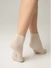 Короткие спортивные женские носки 3dsocks 000 бежевый, , 36-38 (23-25), CONTE ELEGANT, - 2