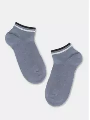 Короткие мужские носки esli basic 157 темно-серый, , 43-45 (27-29), ESLI, - 1