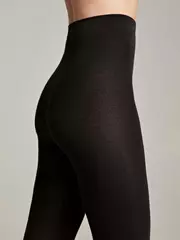 Теплые хлопковые колготки cotton 150 den nero, , 4, CONTE ELEGANT, - 3