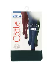 Колготки без шортиков из микрофибры trendy 150 verde, , 3, CONTE ELEGANT, - 6