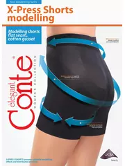 Женские леггинсы-шорты conte x-press shorts nero, , 2, CONTE ELEGANT, - 1