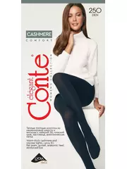 Колготки женские conte cashmere 250 nero, , 2, CONTE ELEGANT, - 1