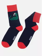 Мужские новогодние носки diwari new year 210 темно-синий, , 42-45 (27-29), DIWARI, - 4