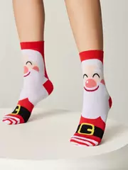 Новогодние женские носки conte new year 632 красный, , 36-39 (23-25), CONTE ELEGANT, - 3