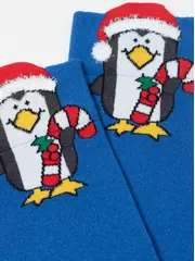 Женские новогодние носки conte new year 631 синий, , 36-39 (23-25), CONTE ELEGANT, - 5