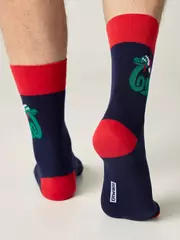 Мужские новогодние носки diwari new year 210 темно-синий, , 42-45 (27-29), DIWARI, - 2