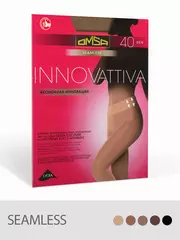 Колготки с шортиками omsa innovattiva 40 (бесшовные) daino, , 5, OMSA, - 2