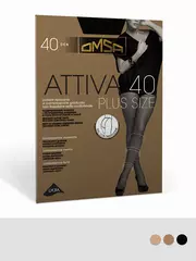 Колготки омса attiva 40 xxl plus size caramello, , 6, OMSA, - 3