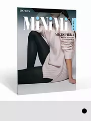 Женские теплые колготки minimi microfibra 100 nero, , 3, MINIMI, - 1
