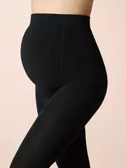 Колготки для беременных из хлопка миними donna cotone 160 den nero, , 3, MINIMI, - 4