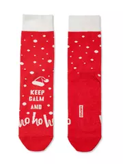 Новогодние мужские носки diwari new year «ho-ho» 519 красный, , 42-45 (27-29), DIWARI, - 1